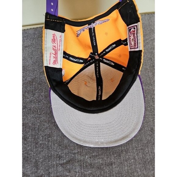 Mitchell & Ness LA Lakers Snapback Cap Hat NBA Hardwood Classics Adjustable OS - Picture 11 of 16